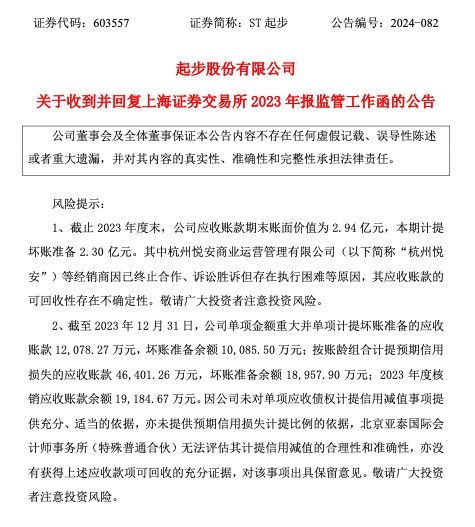 ST起步回复监管工作函：公司持续亏损及经营活动现金流出金额超过经营活动现金流入金额  第2张